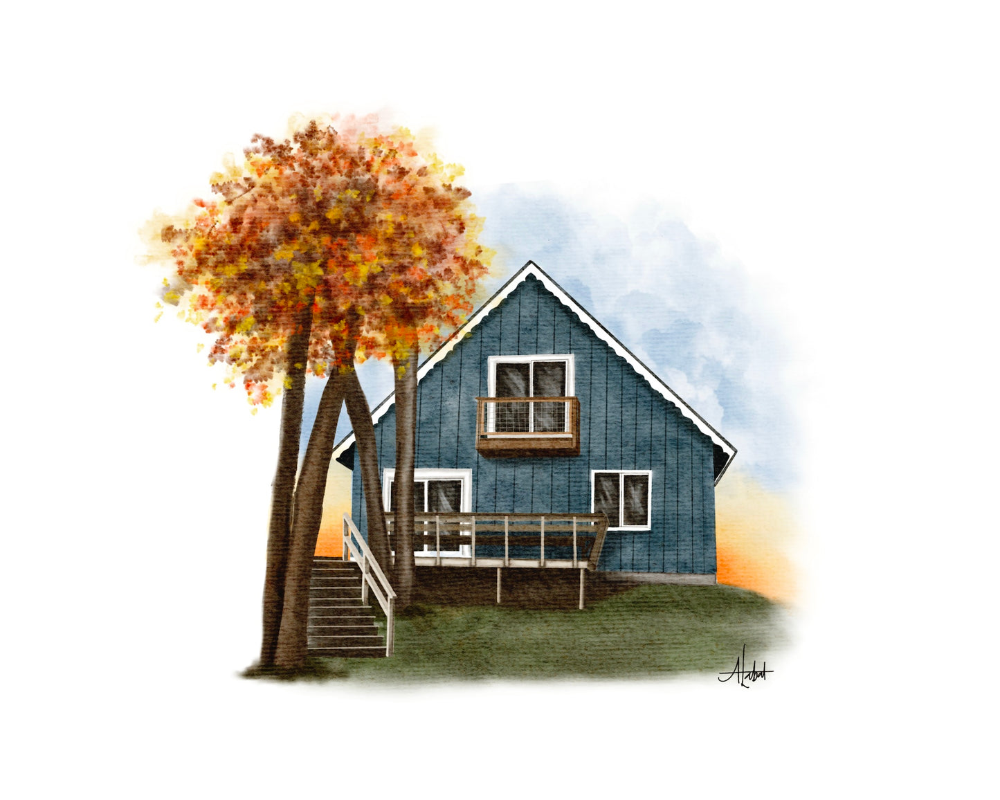 Custom Home Illustration