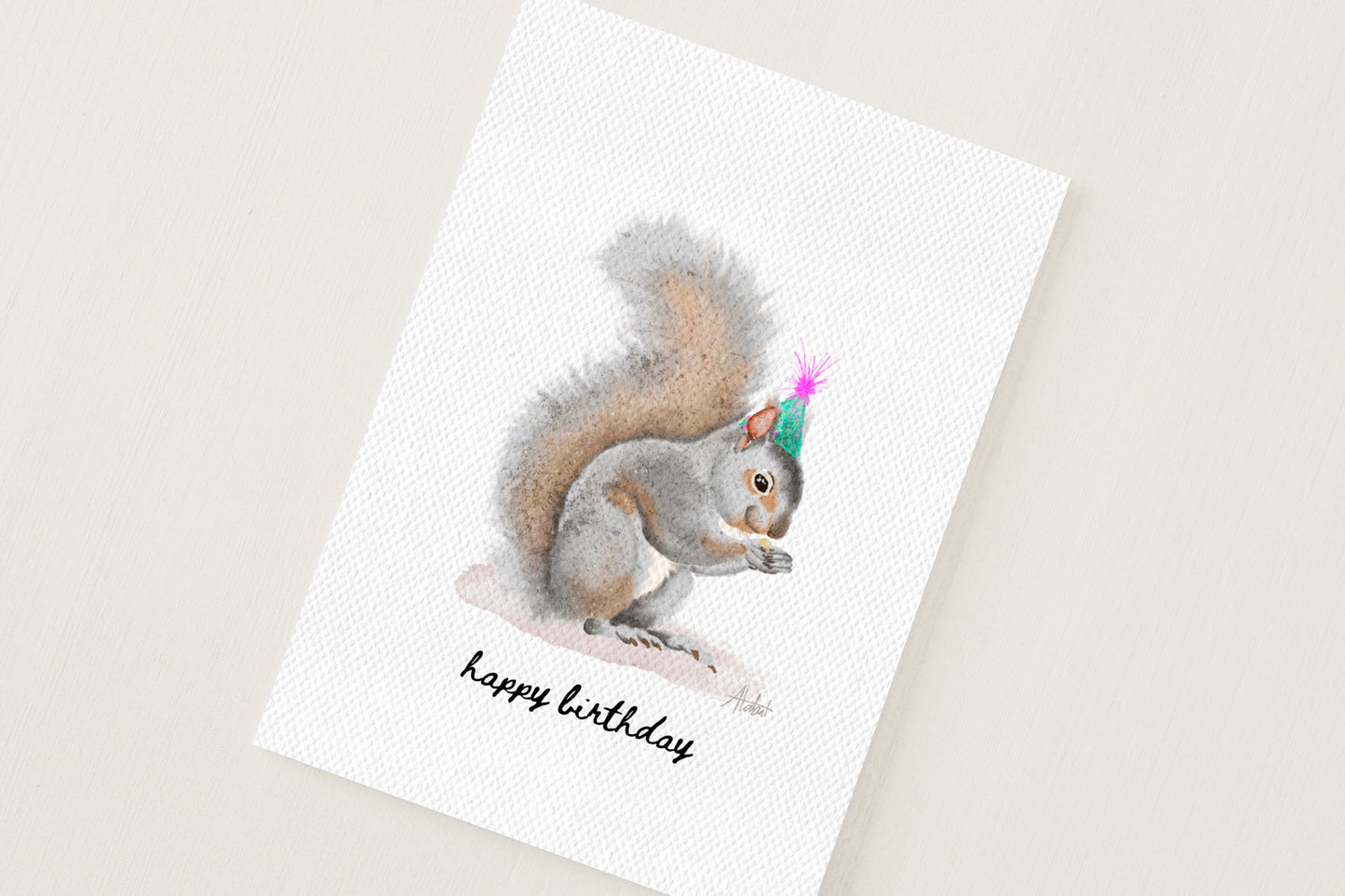 Party Squirrel Card