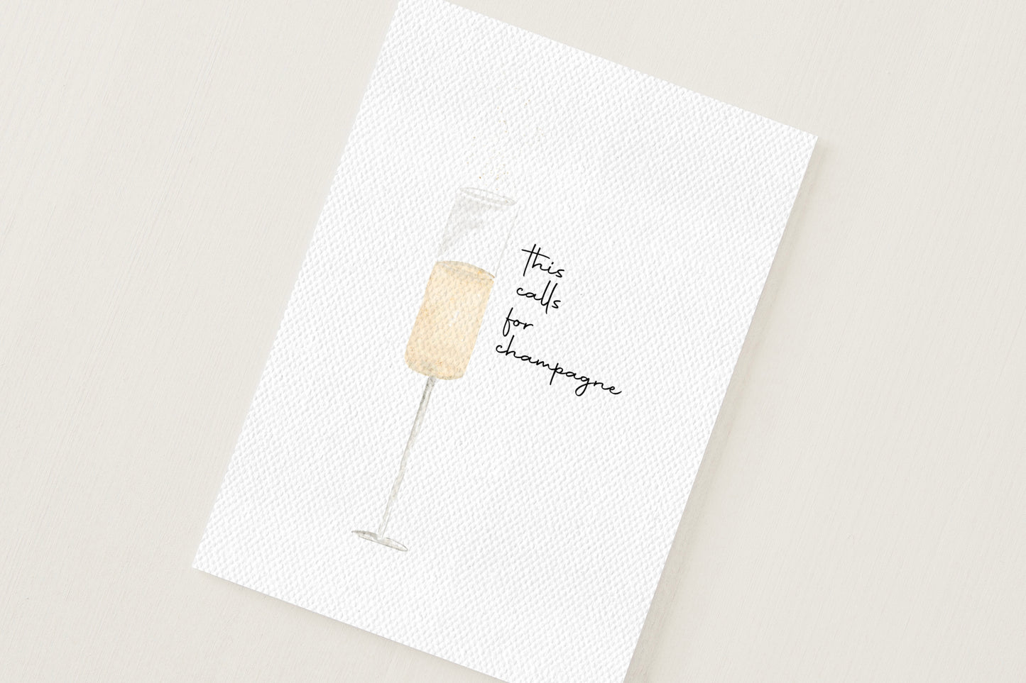 This Calls For Champagne Card