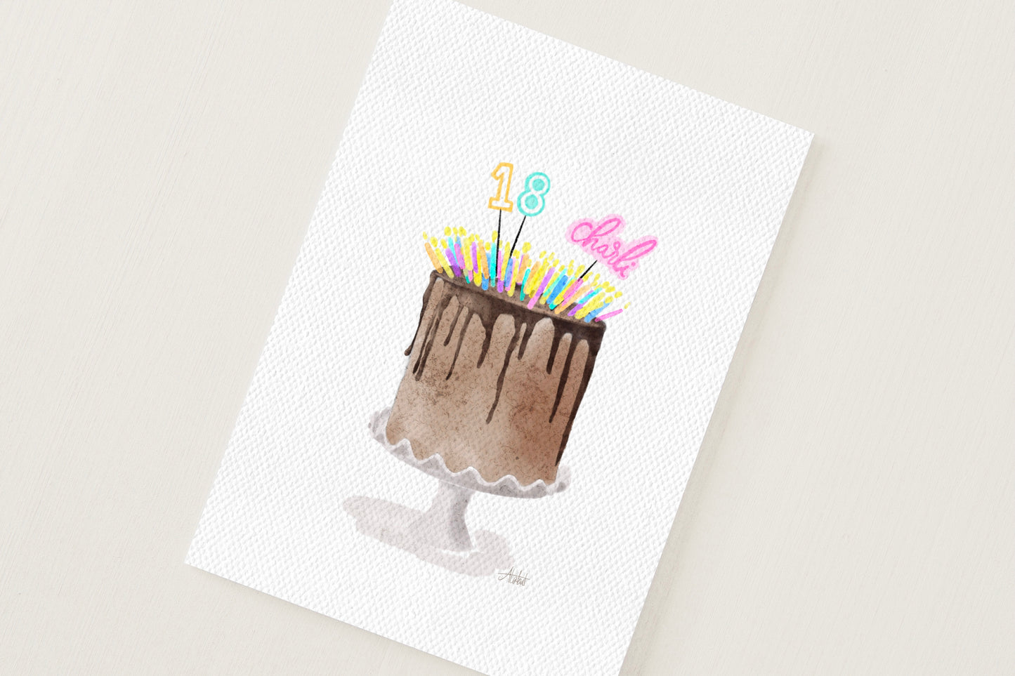 The Perfect Birthday Cake Card