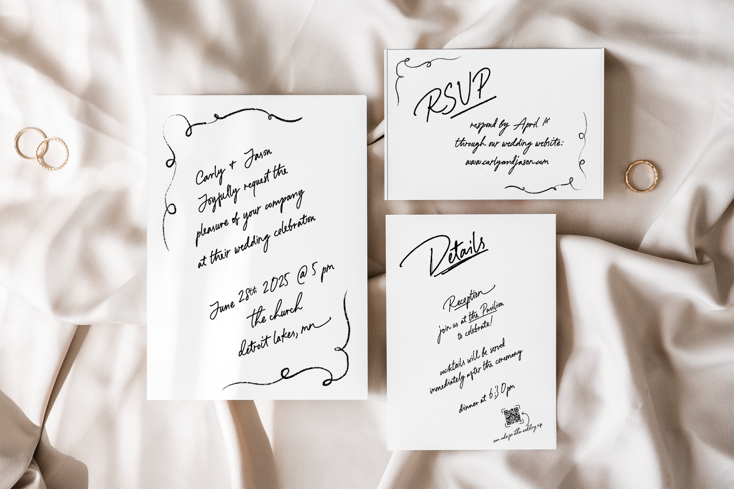 The Handwritten Wedding Invitation Suite