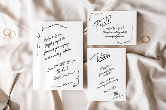 The Handwritten Wedding Invitation Suite