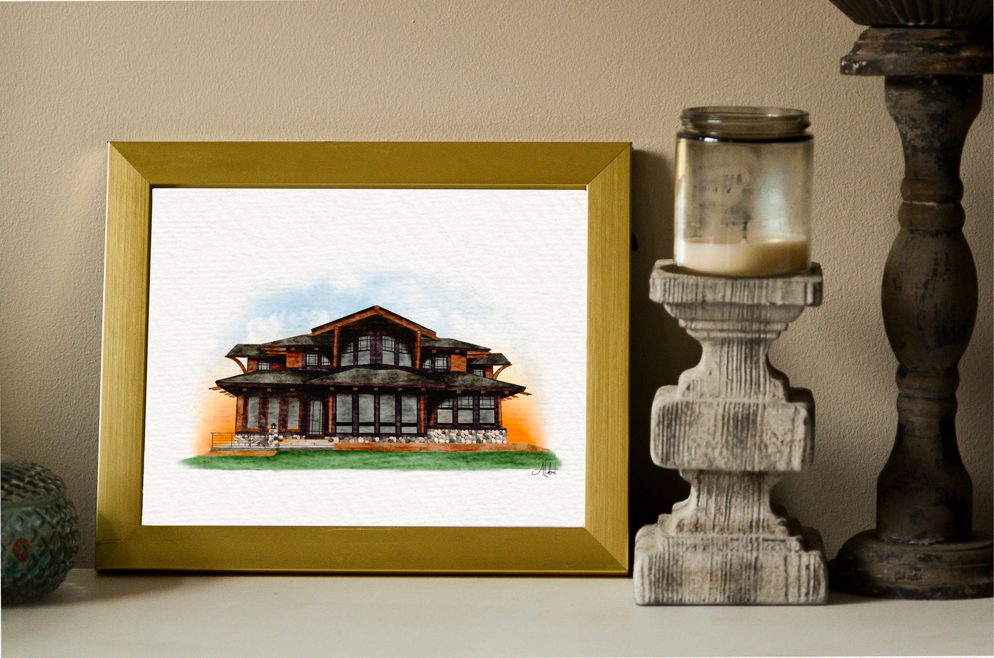 Custom Home Illustration