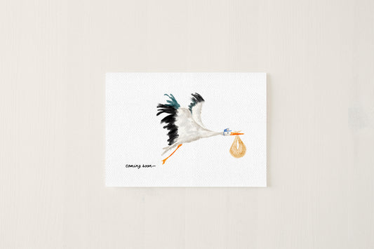 Stork Baby Card