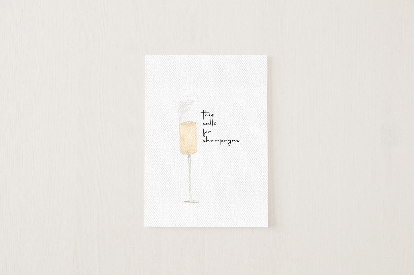 This Calls For Champagne Card