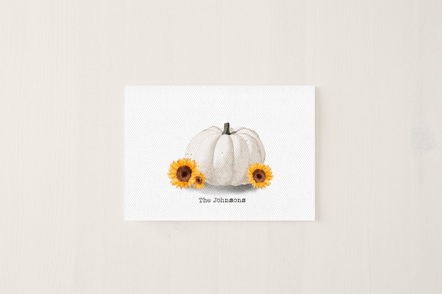 Sunflower Pumpkin Card