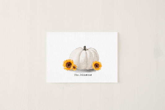 Sunflower Pumpkin Card