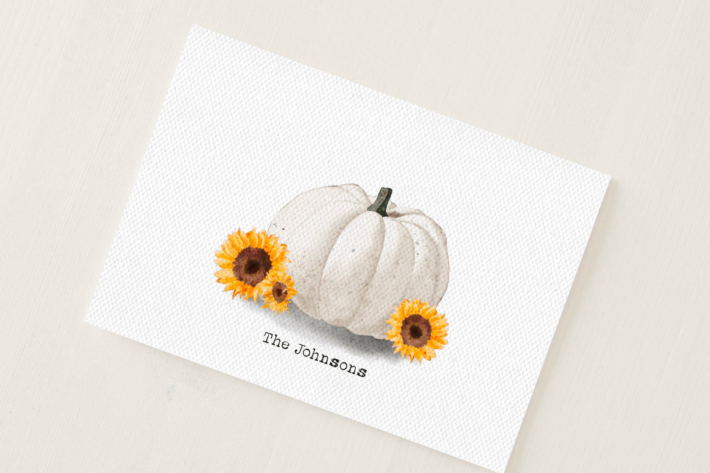 Sunflower Pumpkin Card