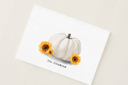 Sunflower Pumpkin Card