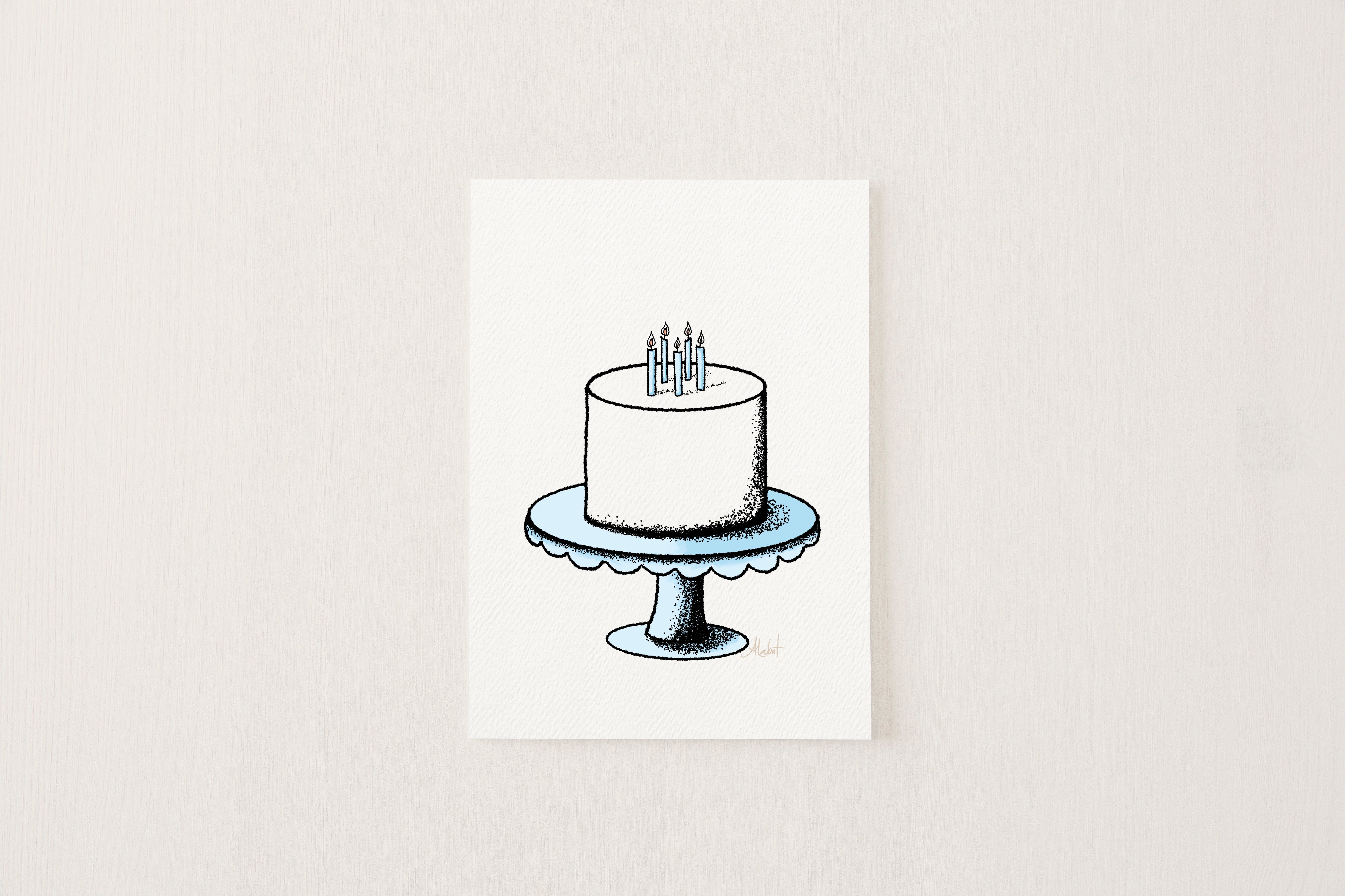 Stippled Birthday Cake – Candid Pines