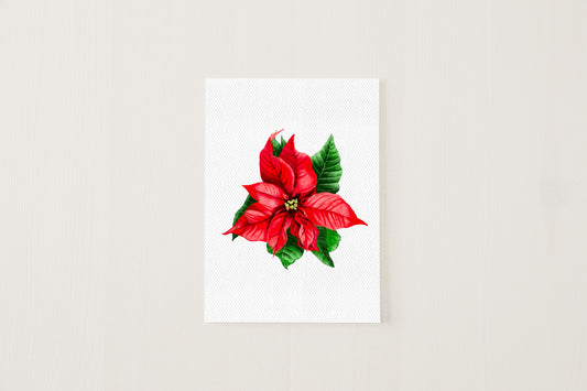 Pointsettia Card